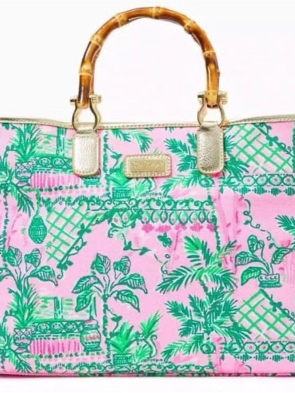 LILLY PULITZER GREYDON TOTE *ALWAYS WORTH IT* MANDEVILLA BABY